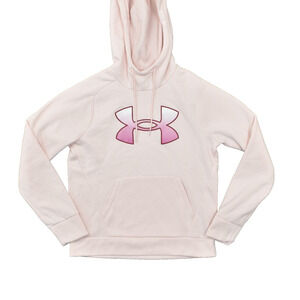 Under Armour Women's Size XS Pullover Hoodie Loose Pink Long Sleeve Polyester